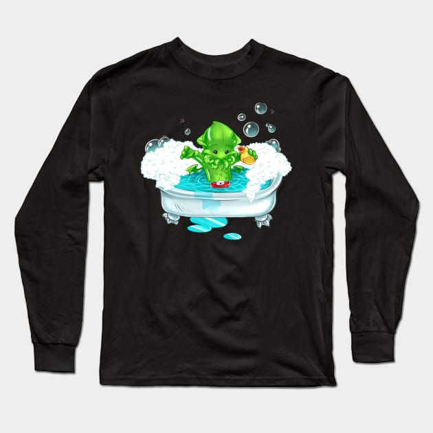 Bubble Bath Long Sleeve T-Shirt by Geistmaus